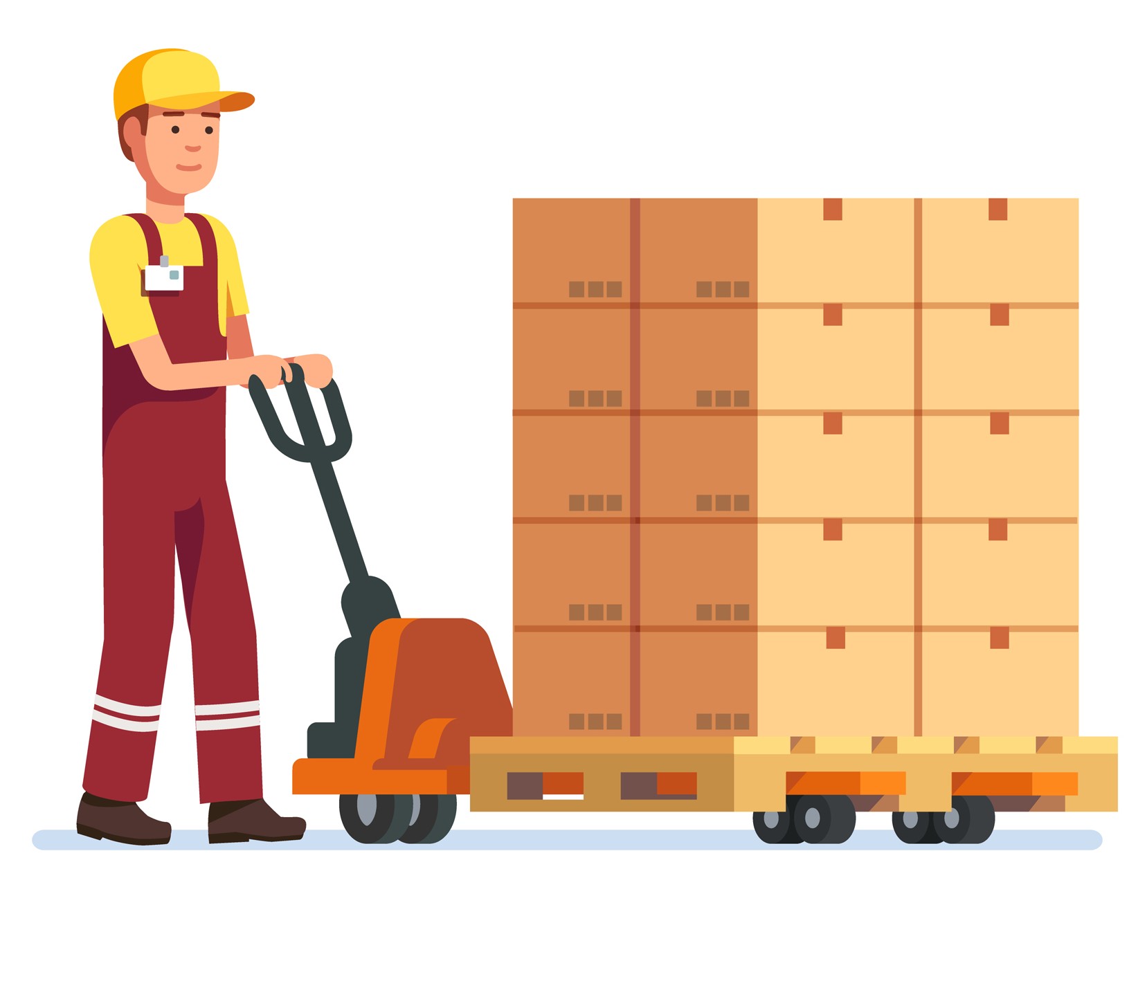 Retail frontliner assisting customer